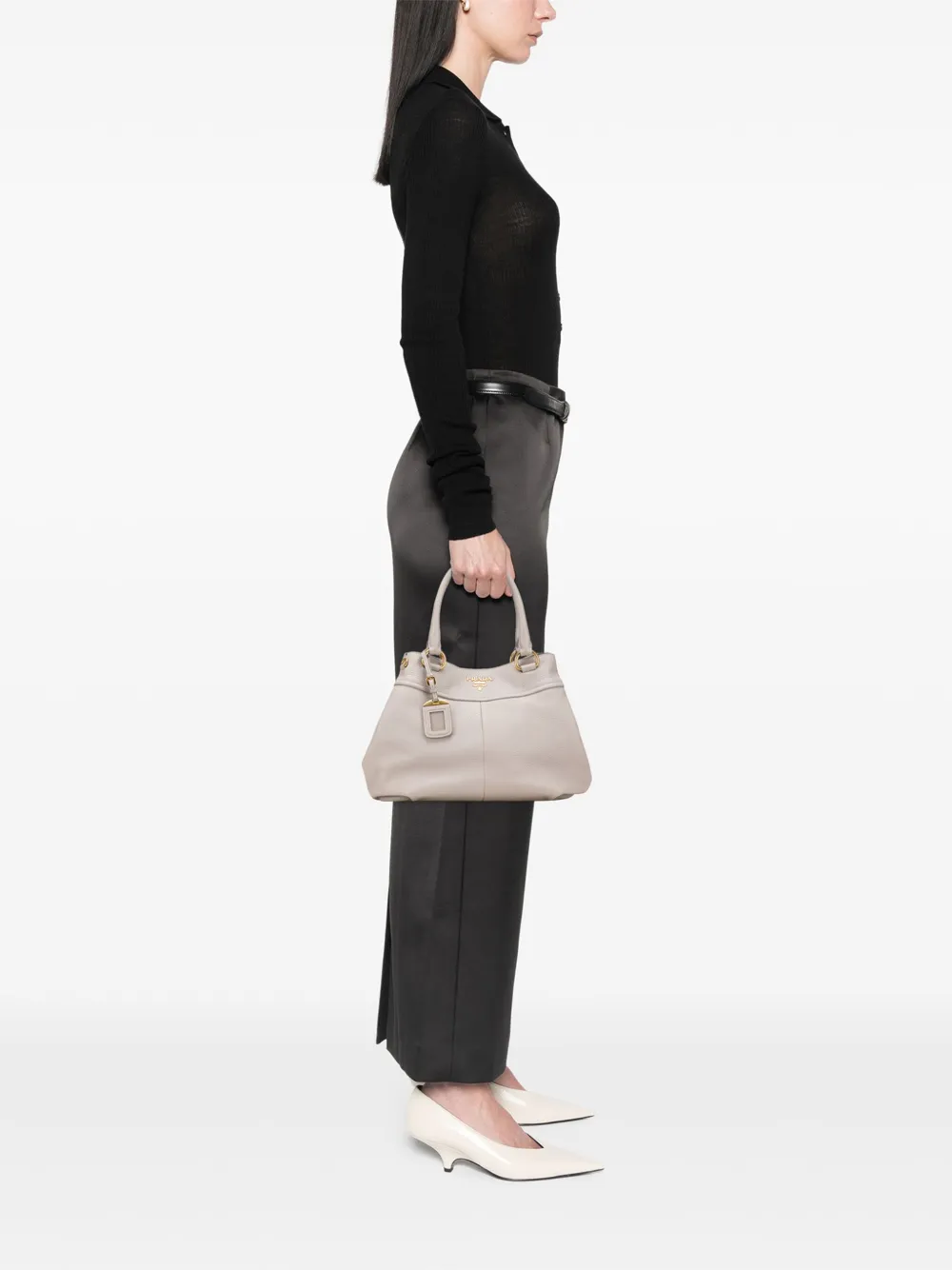 Prada Pre-Owned 2000-2025 Vitello Daino Open Convertible Tote satchel | Pre-Owned | Image 2