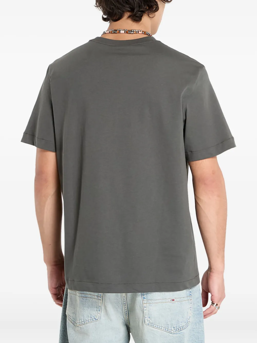 Calvin Klein Logo T-shirt In Gray