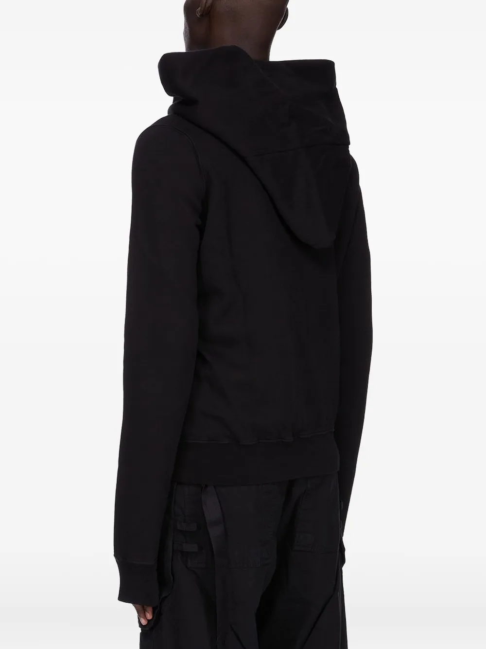 Rick Owens DRKSHDW Hoodie met asymmetrische rits Bruin