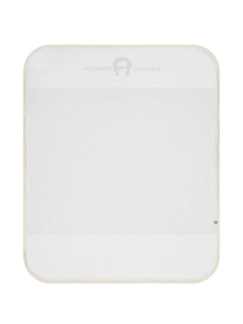 Aigner Kids logo-print blanket | White | Image 1