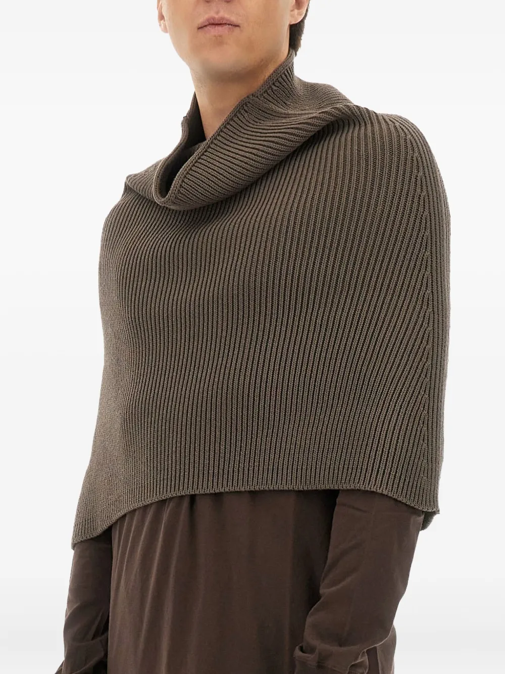 Rick Owens Geribbelde sjaal Grijs