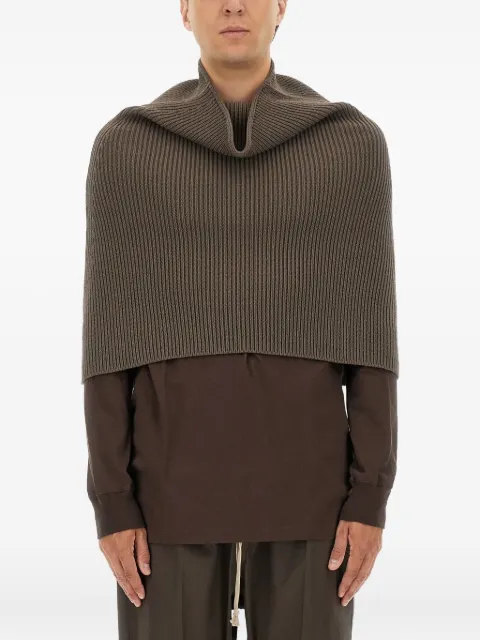 Rick Owens ribbed scarf