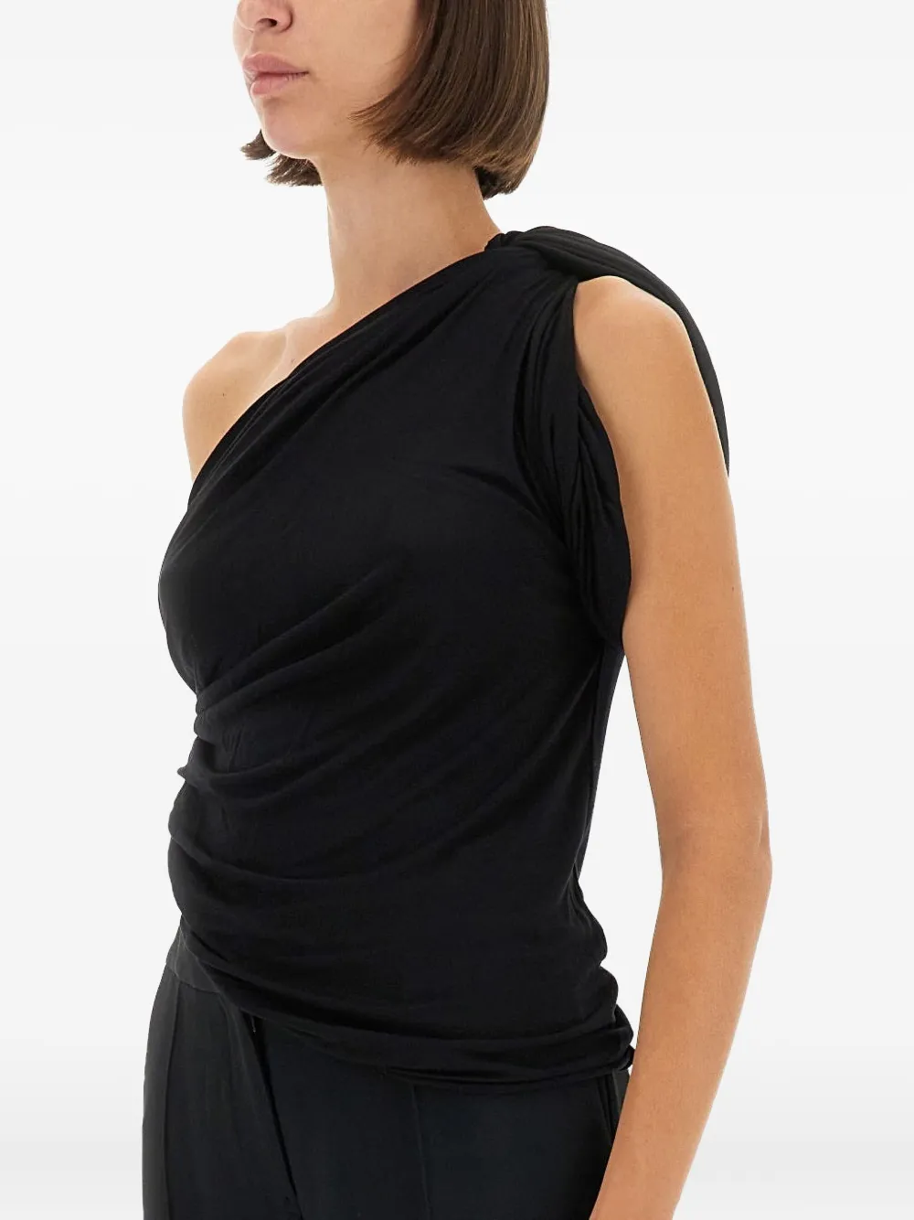 Rick Owens Lilies Asymmetrische top Zwart