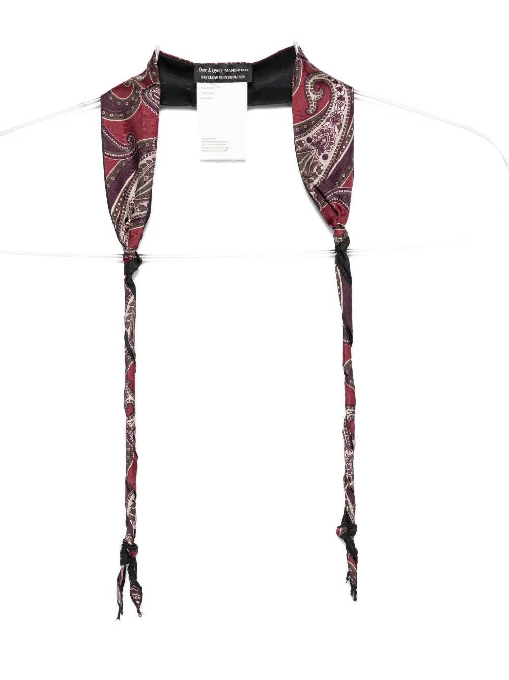 Our Legacy Paisley-print Twisted Scarf In Brown