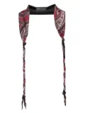 OUR LEGACY paisley-print twisted scarf - Red