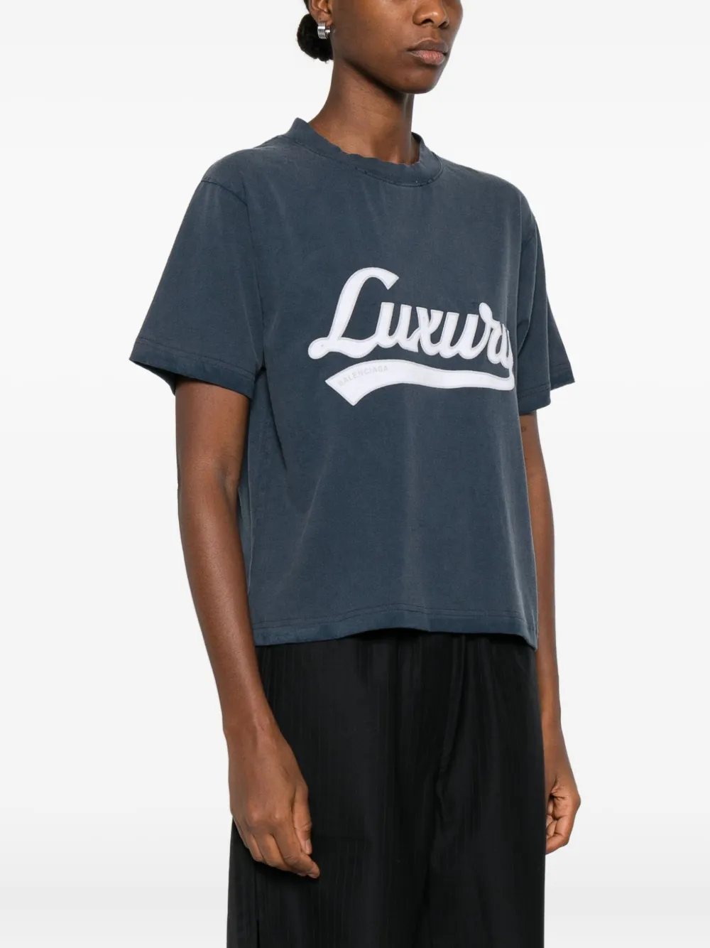 Balenciaga Luxury T-shirt Blauw