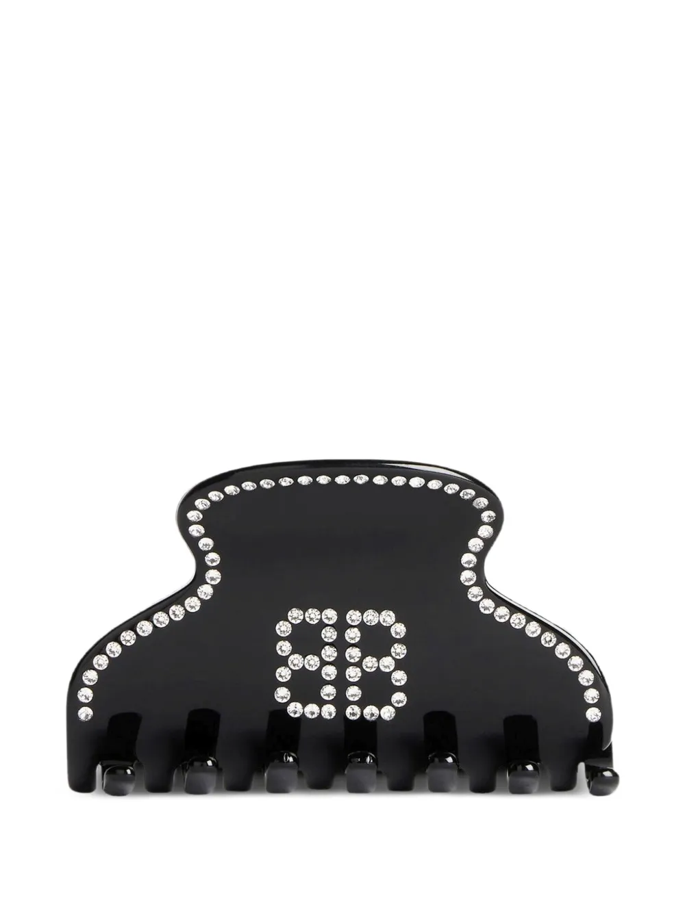 Balenciaga crystal-embellished claw hair clip - Black