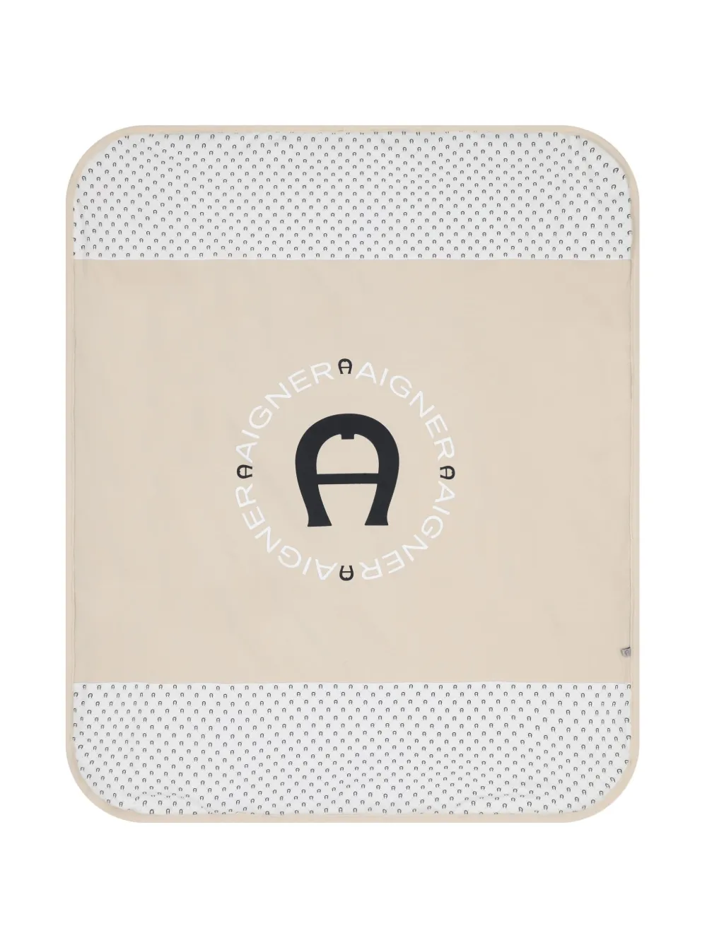 Aigner Kids logo-print blanket | Neutrals | Image 1