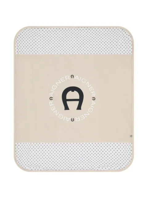 Aigner Kids logo-print blanket