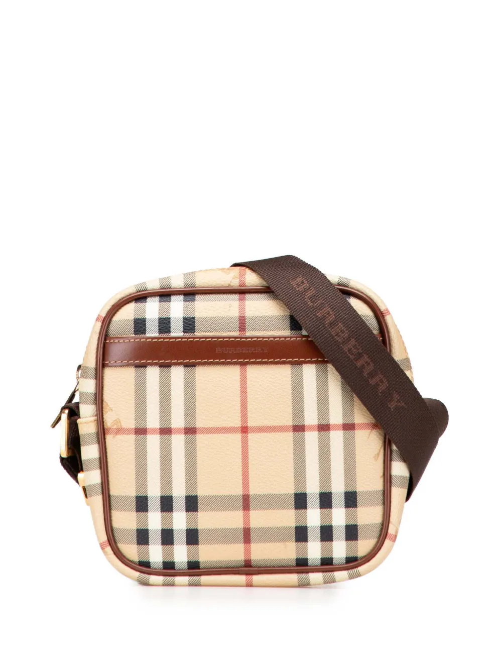 Burberry Pre-Owned 2000-2017 Haymarket Check Coated Canvas crossbody Burberry Pre-Owned 2000-2017 Haymarket Check Coated Canvas crossbody