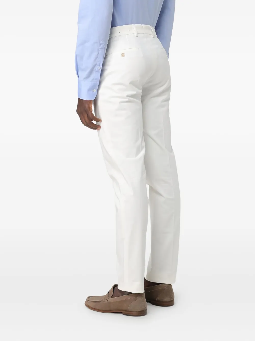 Incotex Belt Loops Trousers In White