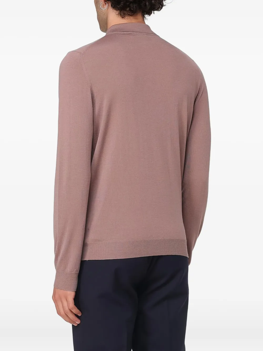 Zanone buttoned polo shirt - Roze