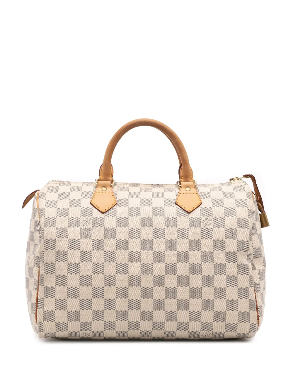 Louis Vuitton Pre-Owned 2010 Damier Azur Speedy 30 boston bag - ホワイト Louis Vuitton Pre-Owned 2010 Damier Azur Speedy 30 boston bag - ホワイト