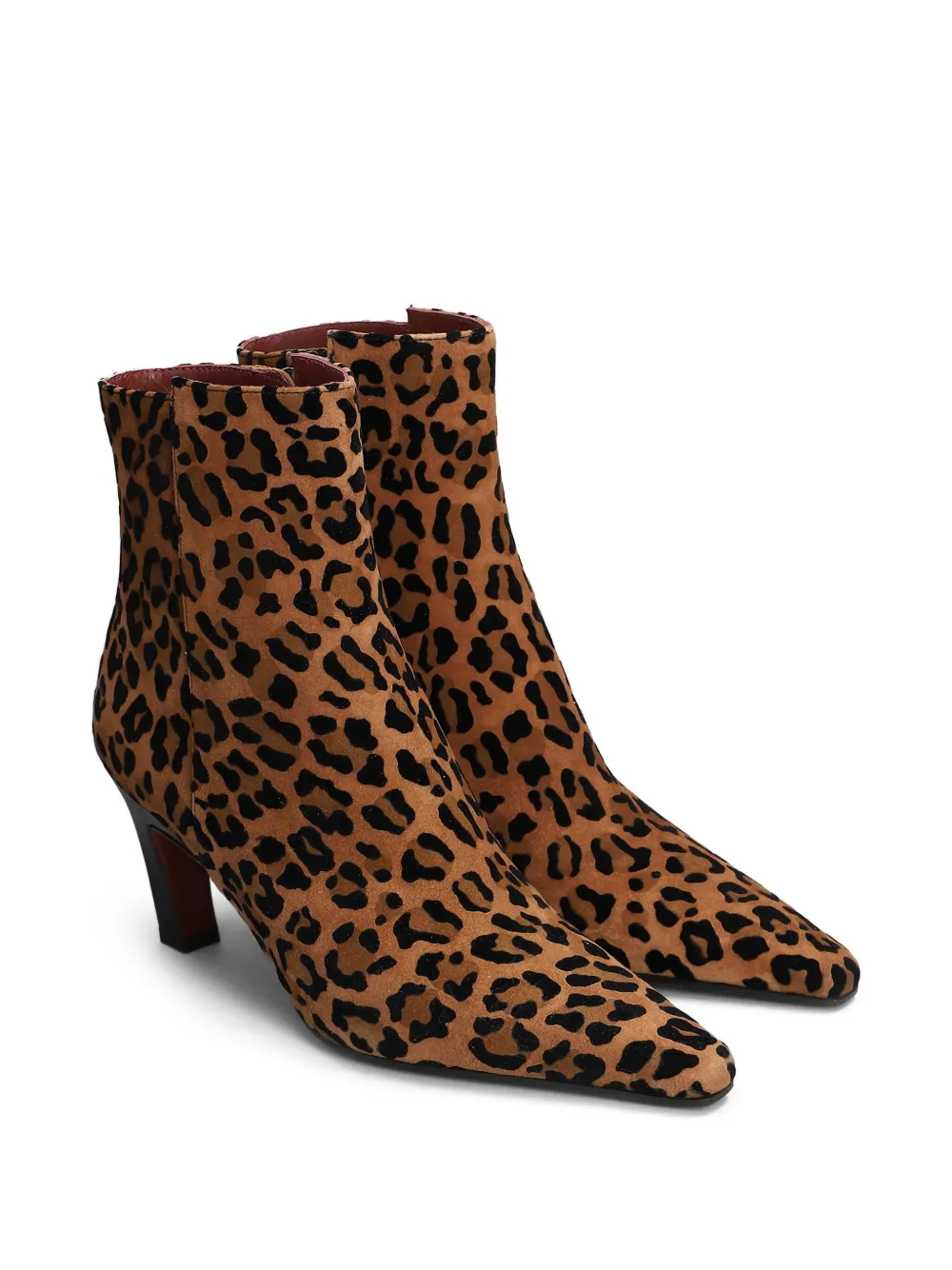 Roberto Festa 70mm Yanira leopard-print pointed-toe boots Brown