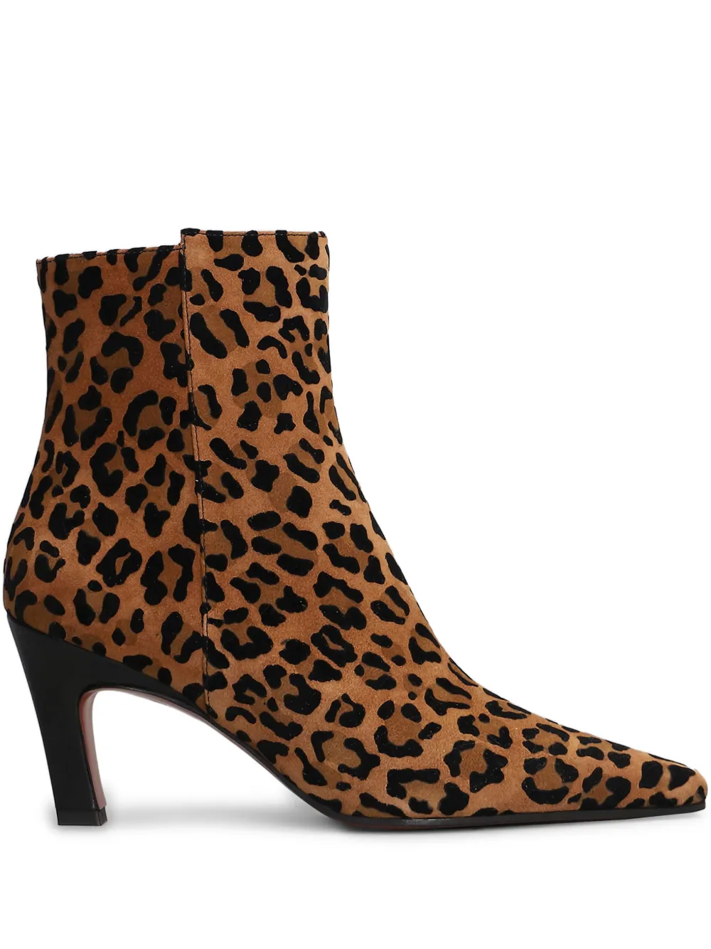 Roberto Festa 70mm Yanira leopard-print pointed-toe boots Brown