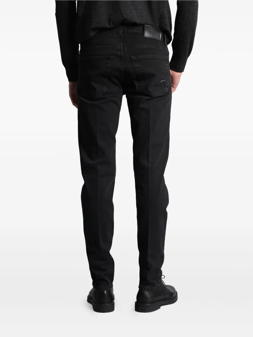 michael coal Jeans met vijf zakken Zwart