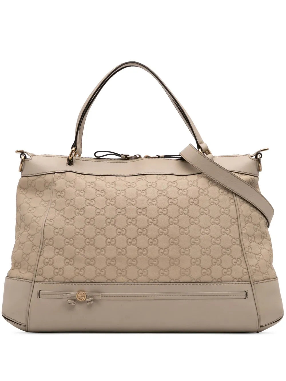 Gucci Pre-Owned 2016-2025 Guccissima Mayfair satchel - ブラウン Gucci Pre-Owned 2016-2025 Guccissima Mayfair satchel - ブラウン