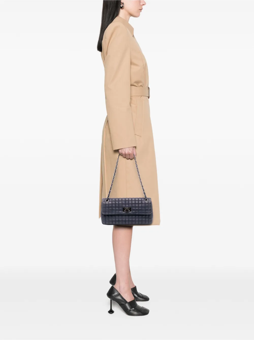 CHANEL Pre-Owned 2014-2015 Chocolate Bar Iridescent Calfskin Bubble Flap shoulder bag | Pre-Owned | Image 2