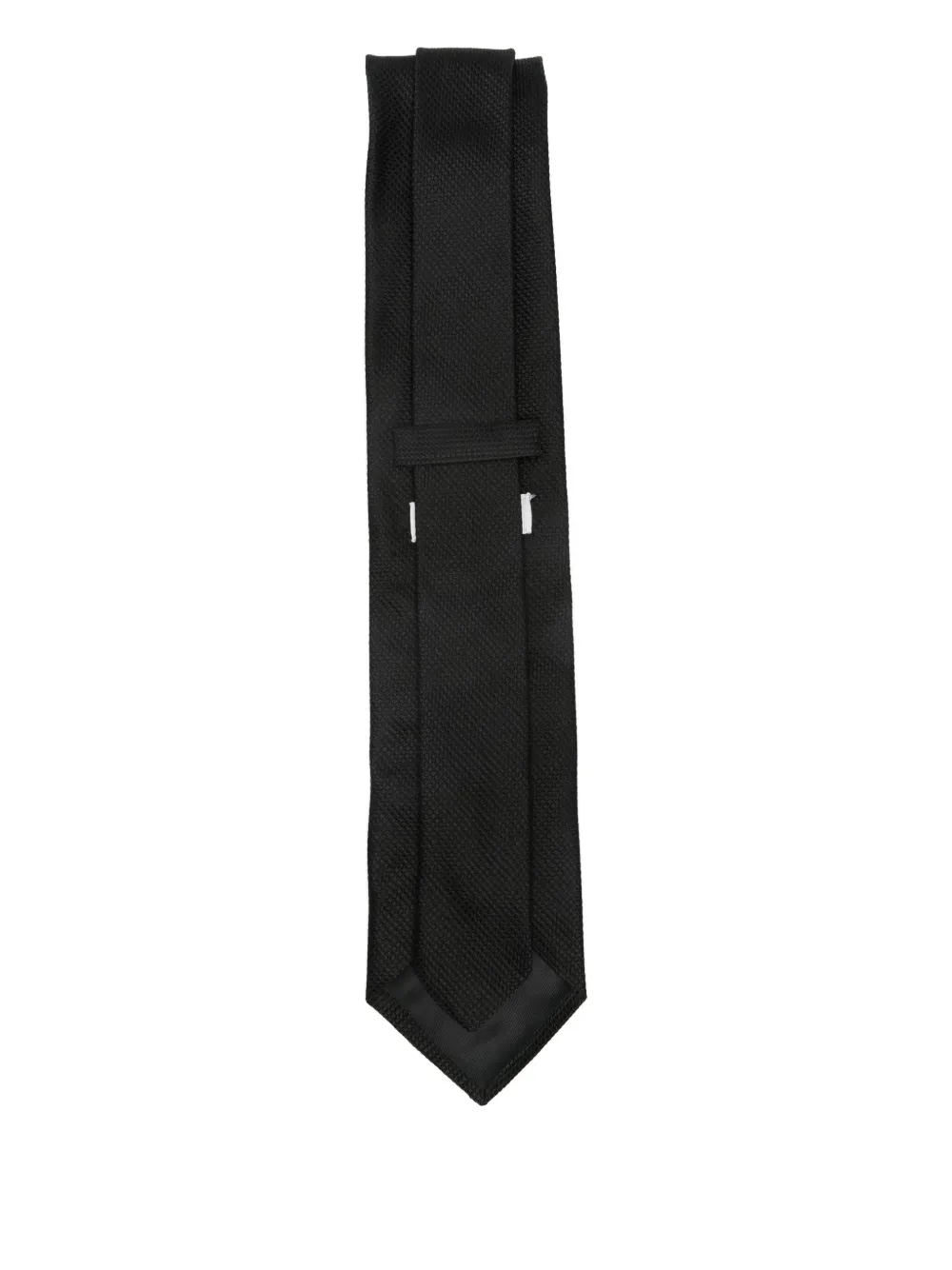 Lanvin textured silk tie - Zwart