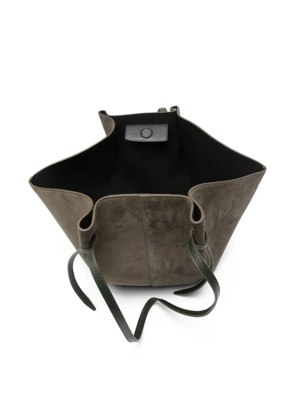 Yuzefi Suede Tote Bag In Green