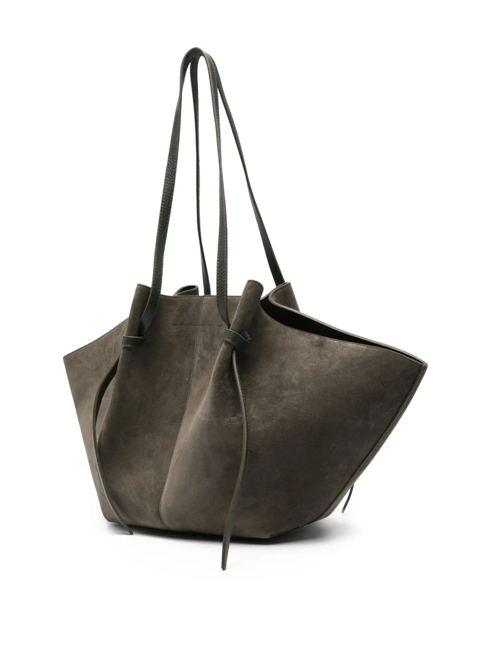 Yuzefi Suede Tote Bag In Green