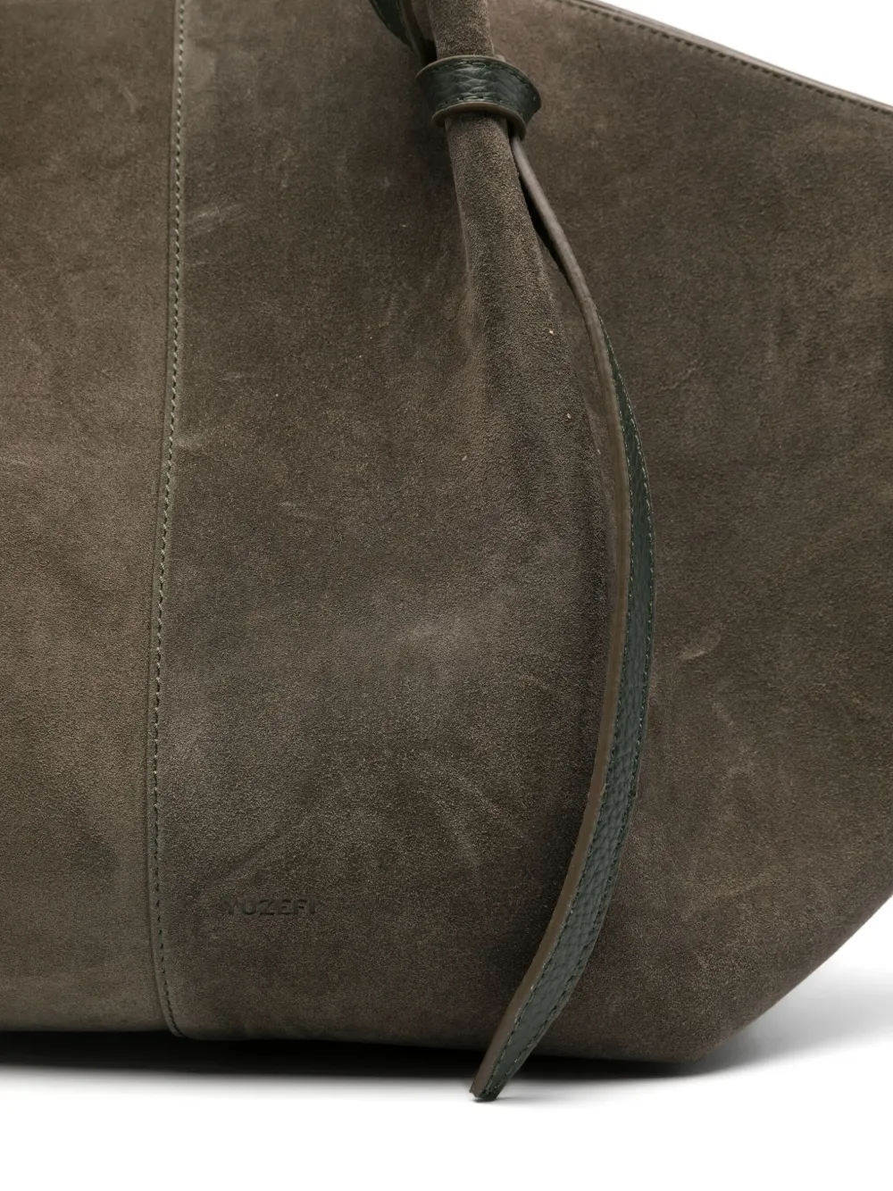 Yuzefi Suede Tote Bag In Green