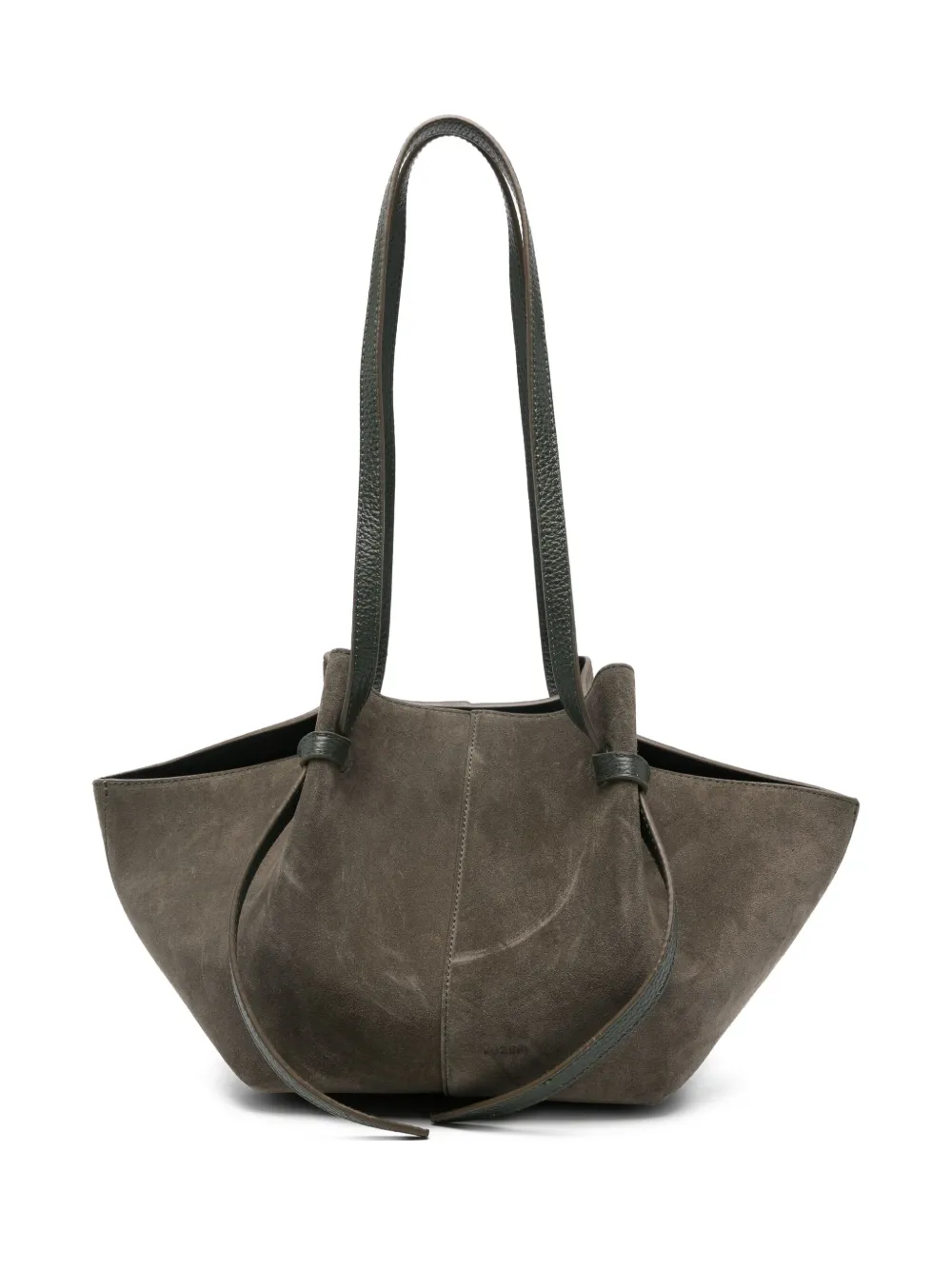 Yuzefi Mochi Suede Tote Bag In Green