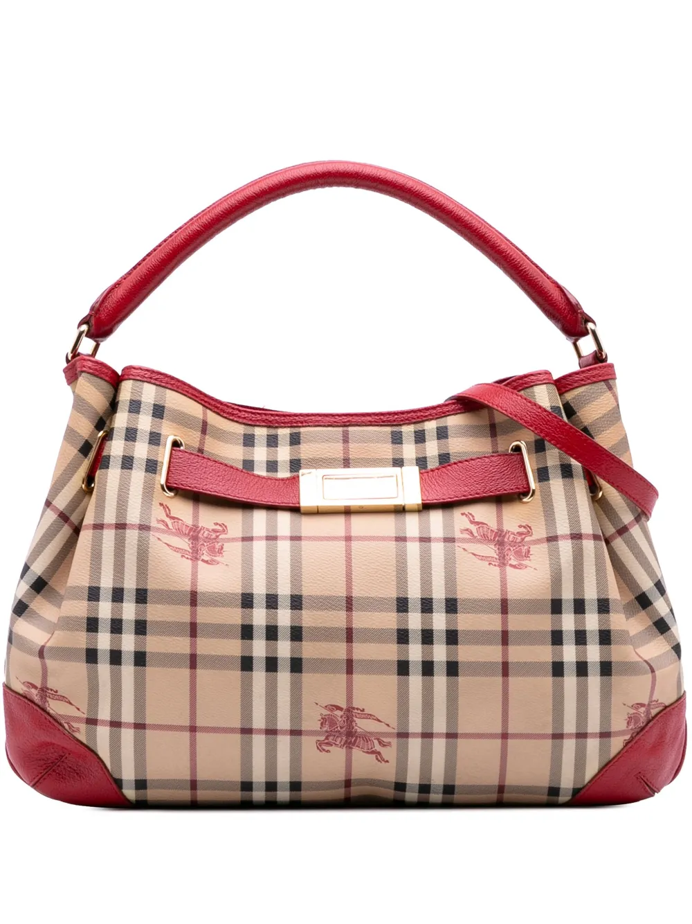 Burberry Pre-Owned 2000-2017 Medium Haymarket Check Coated Canvas Burberry Pre-Owned 2000-2017 Medium Haymarket Check Coated Canvas