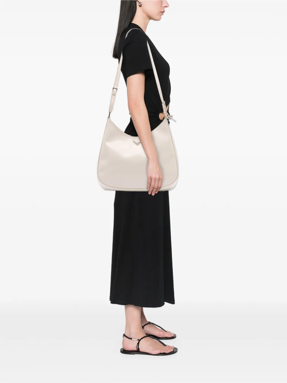 Prada Pre-Owned 2013-2025 Maxi Spazzolato Cleo crossbody bag | Pre-Owned | Image 2