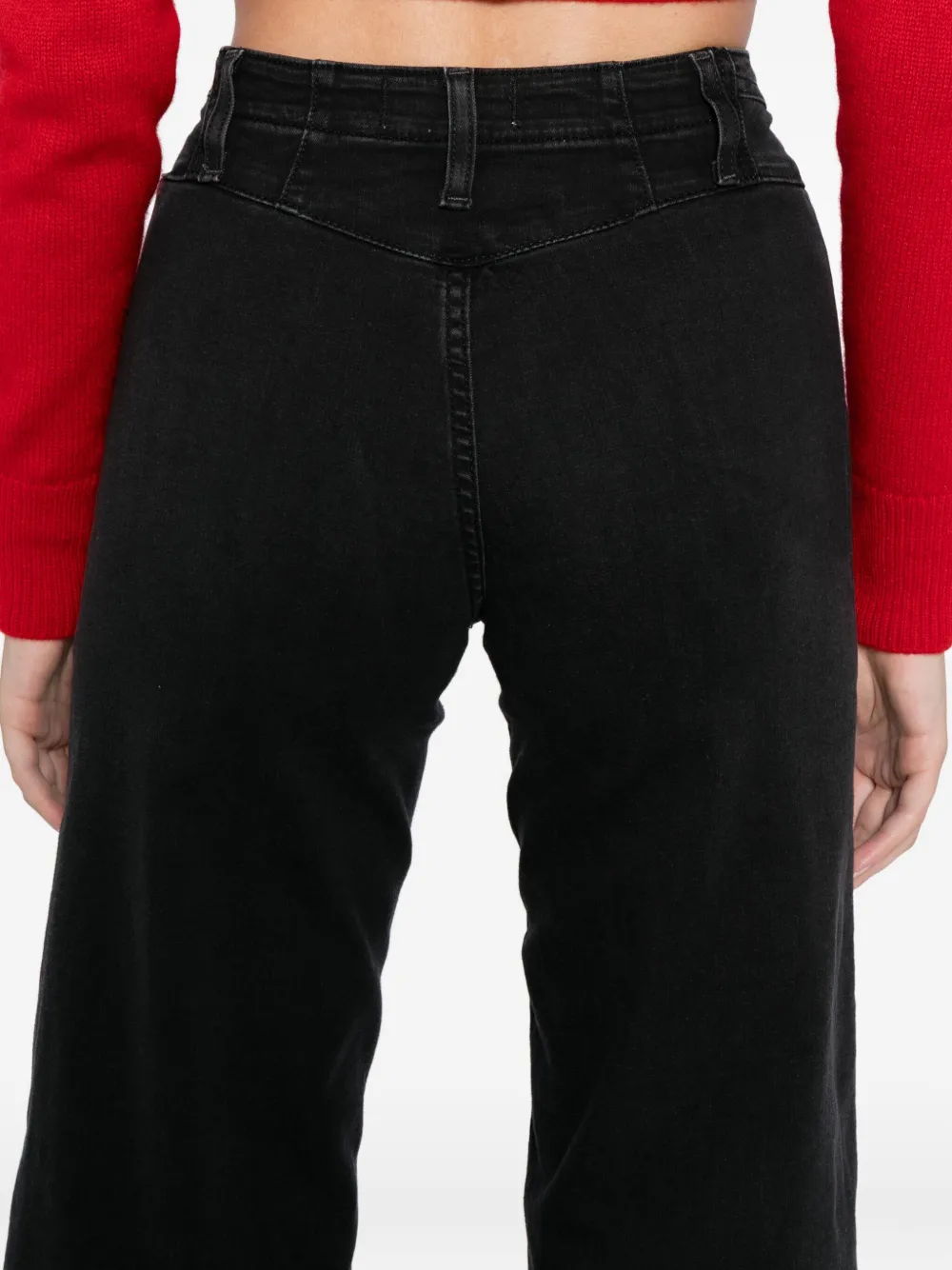 Free People Libre Wide-leg Jeans In Black