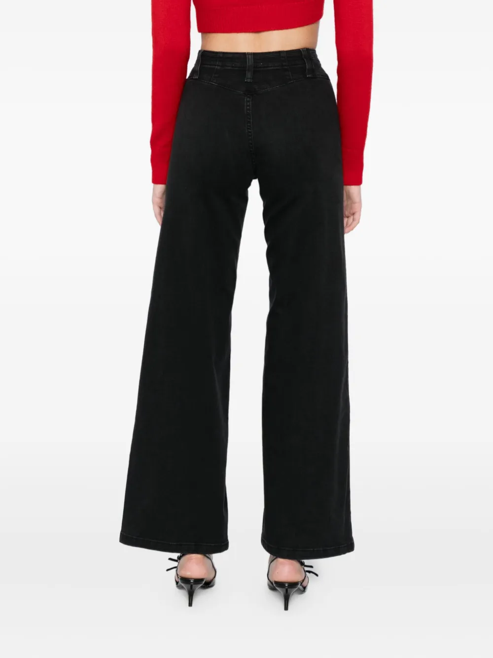 Free People Libre Wide-leg Jeans In Black