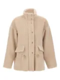 Eleventy high-collar flap-pocket jacket - Neutrals