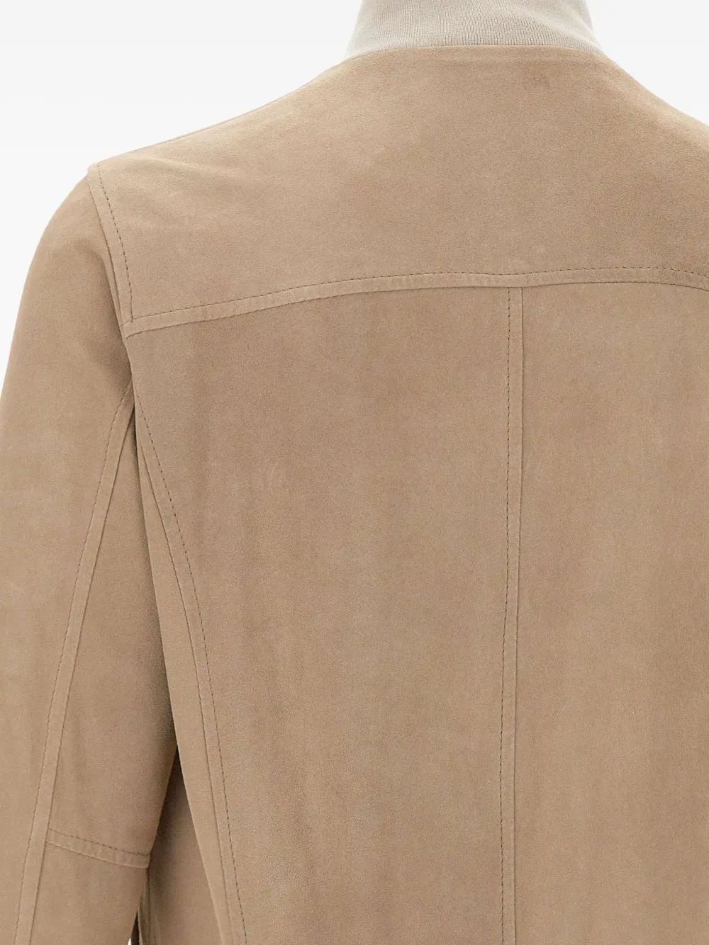 Barba horn-button patch-pocket jacket | Leather Jackets | Image 2