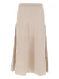 Marella elastic-waistband ruffled skirt - Neutrals
