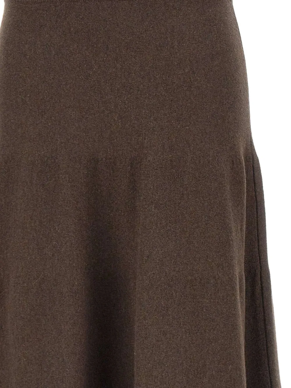 Marella Elastic-waistband Ruffled Skirt In Brown