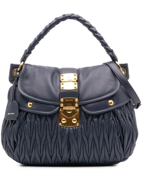Miu Miu Pre-Owned 2010 Matelasse Nappa Coffer satchel