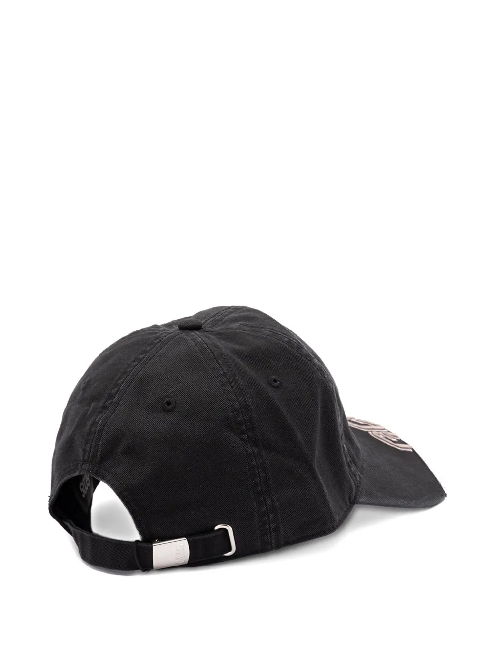Gcds Logo-embroidered Frayed-edge Baseball Cap In Black