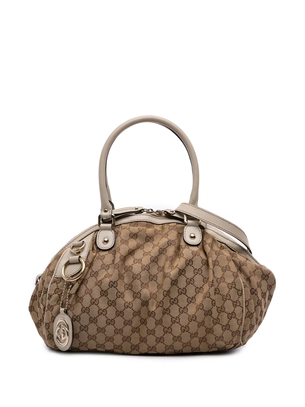 Gucci Pre-Owned 2016-2025 GG Canvas Sukey satchel - ブラウン Gucci Pre-Owned 2016-2025 GG Canvas Sukey satchel - ブラウン