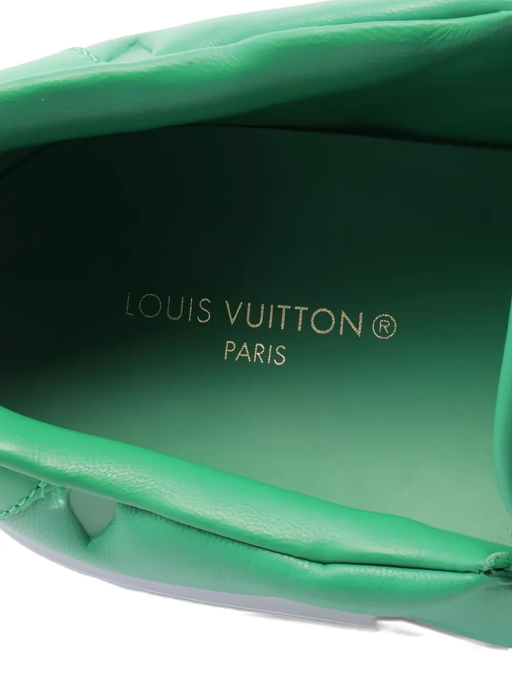 Pre-owned Louis Vuitton Beverly Hills Line Monogram Slip-ons In Green