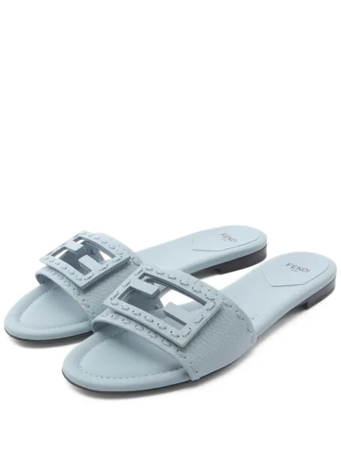 Fendi Pre-Owned leather logo sandals