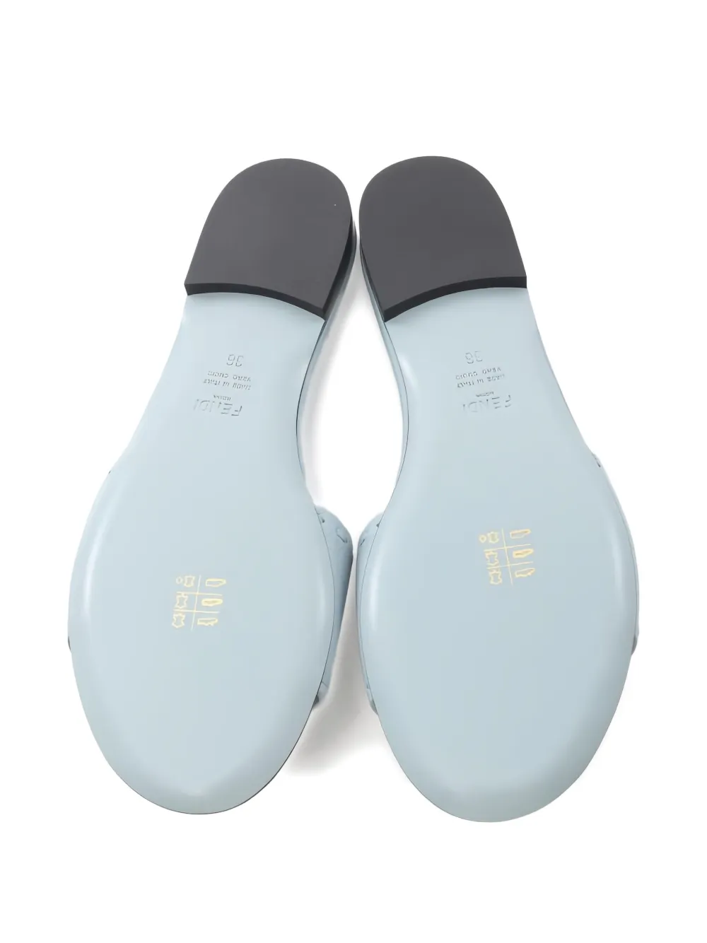 Fendi Pre-Owned Leren sandalen - Blauw