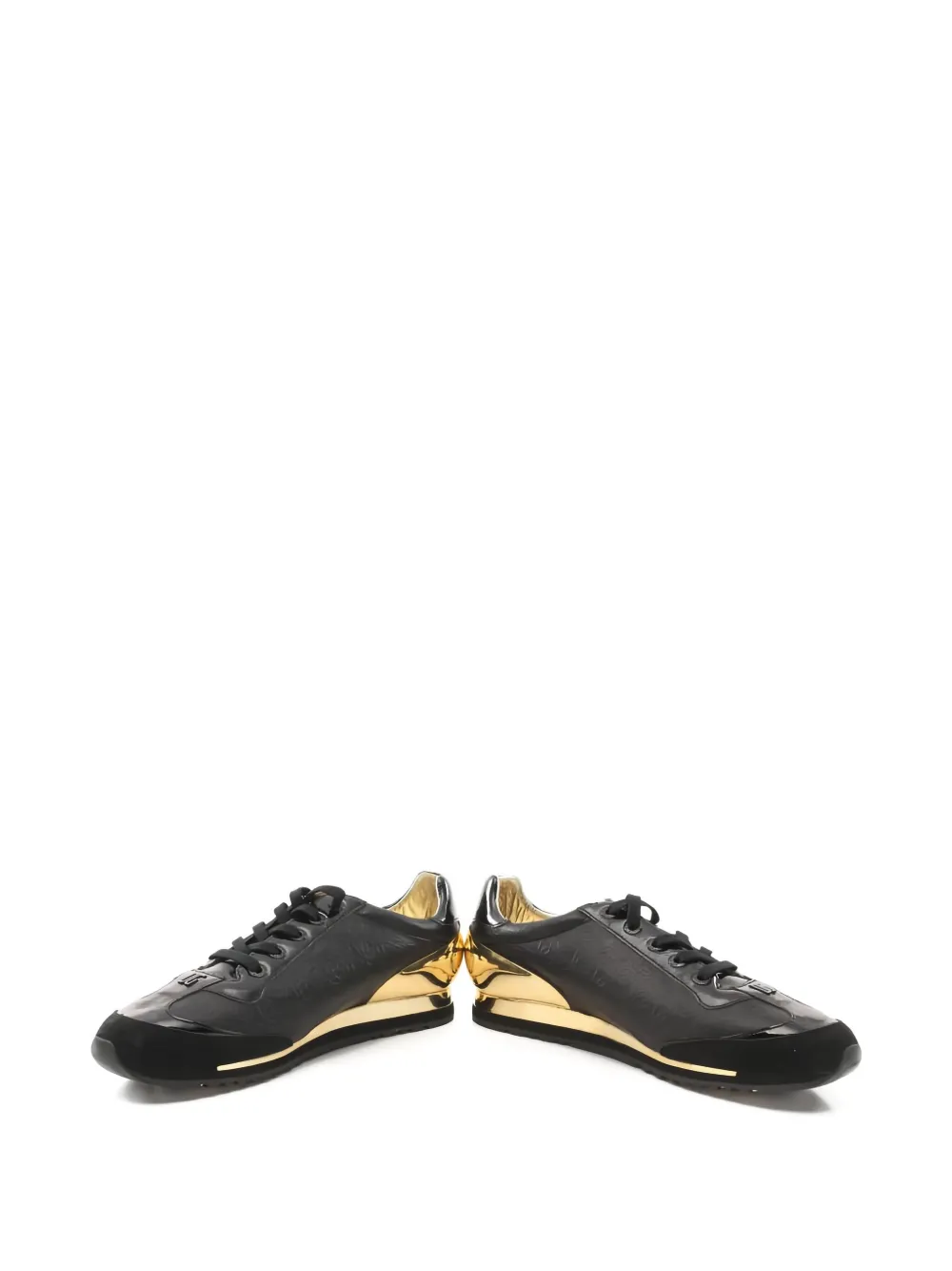 Dolce & Gabbana Pre-Owned سنيكر بجلد لامع ونقش شعار الماركة | Image 2