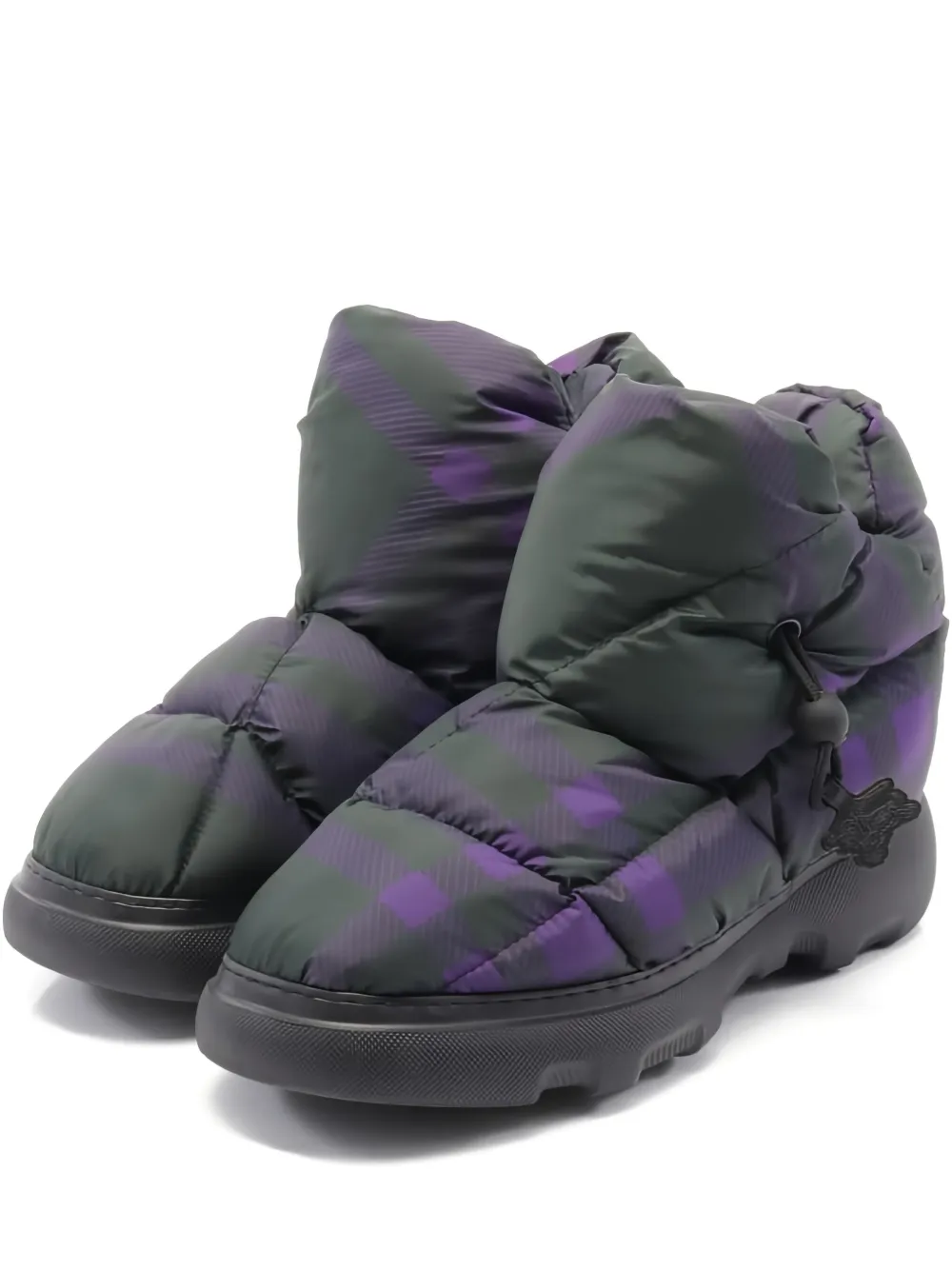 Burberry Pre-Owned Check Pillow quilted boots | Black | Image 1