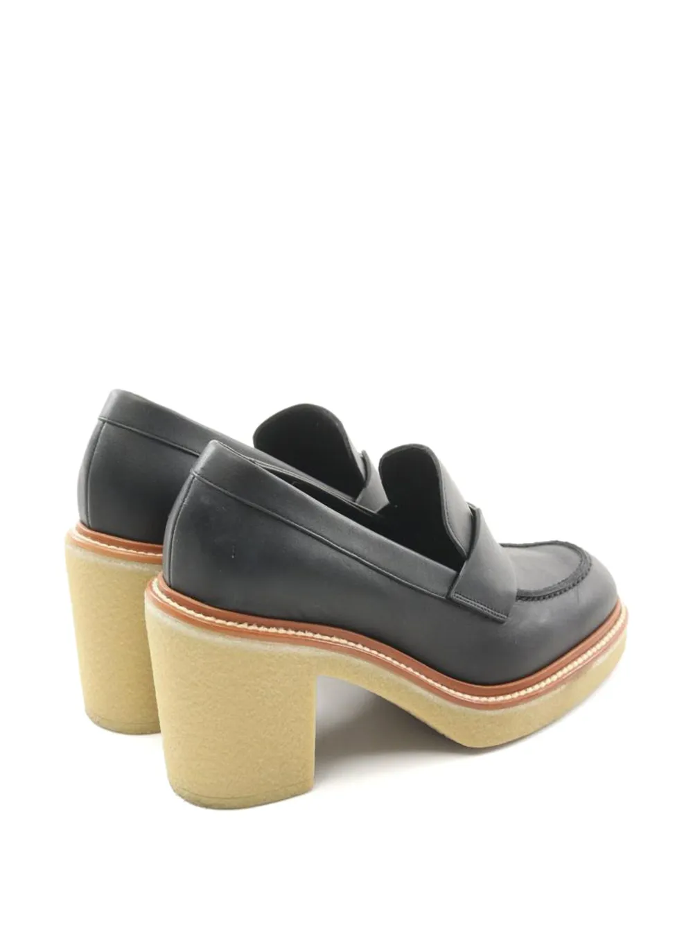 Hermès Pre-Owned Leren loafers met hak - Blauw