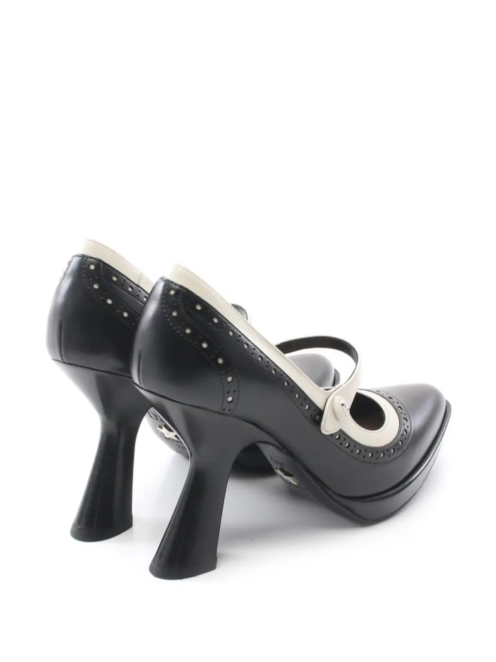 Pre-owned Dior 100mm Specta Leather Pumps In Black