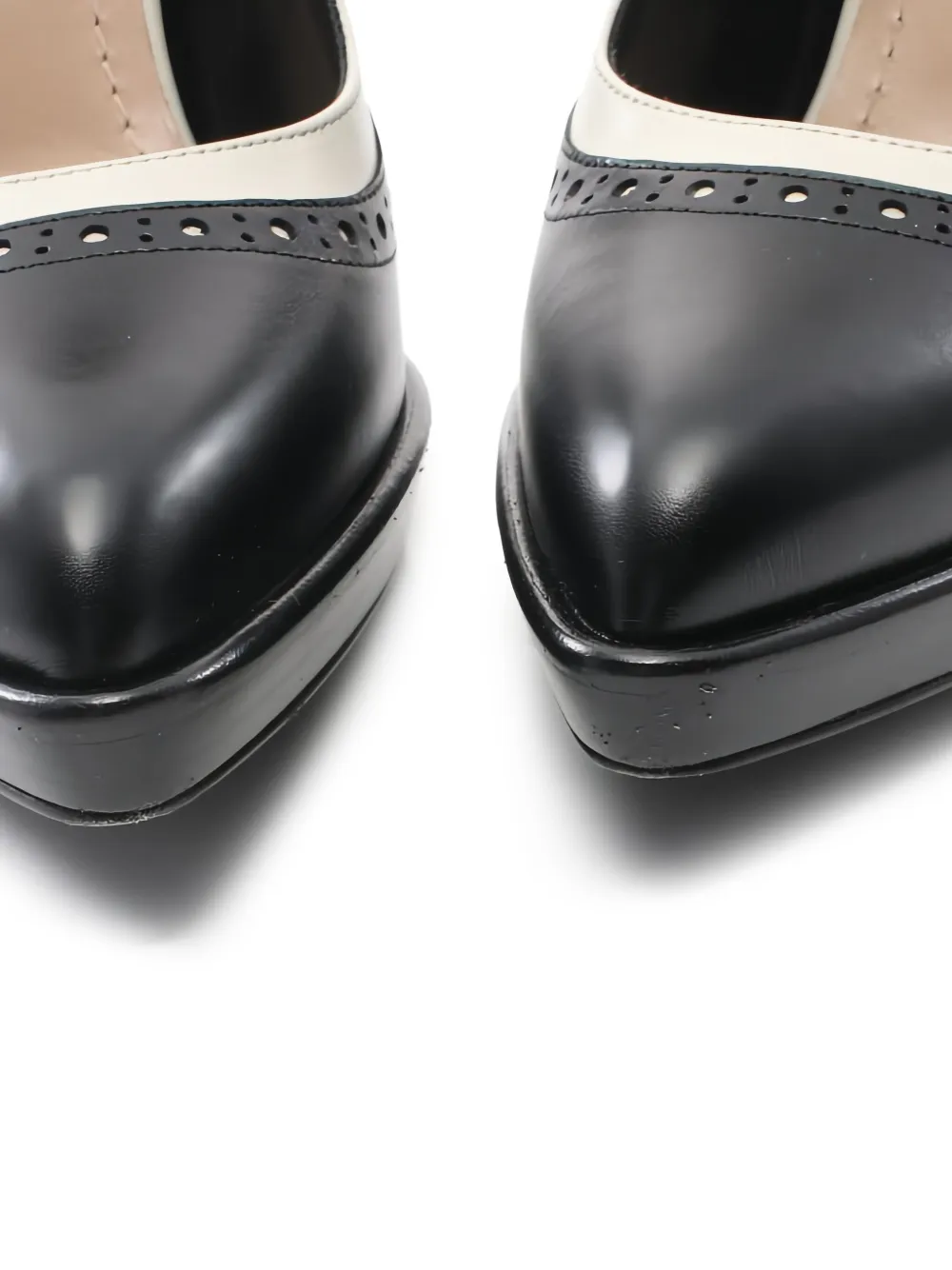 Pre-owned Dior 100mm Specta Leather Pumps In Black