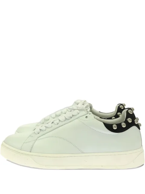 Lanvin Pre-Owned leather stud-embellished sneakers