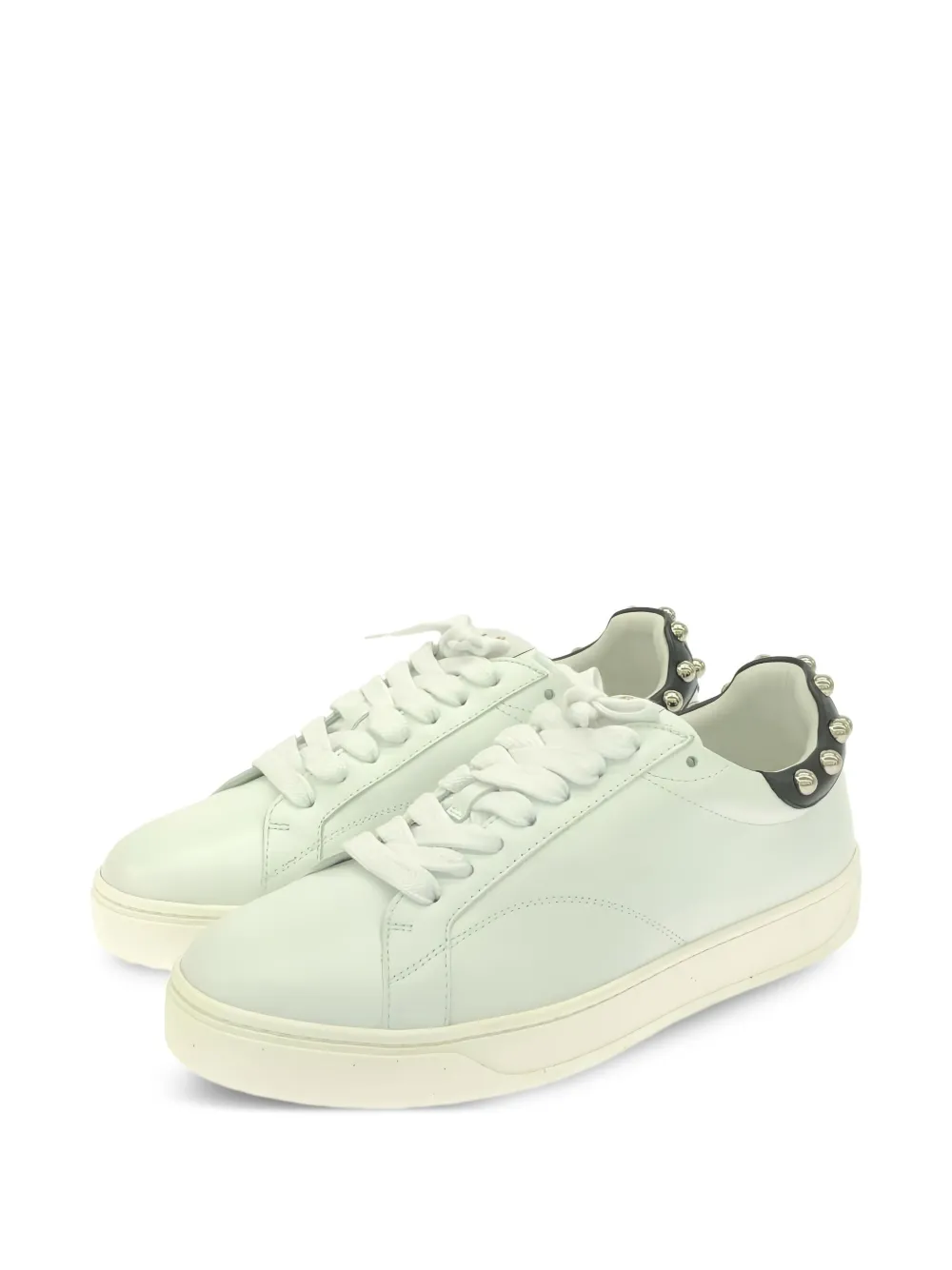 Lanvin Pre-Owned leather stud-embellished sneakers | Image 2