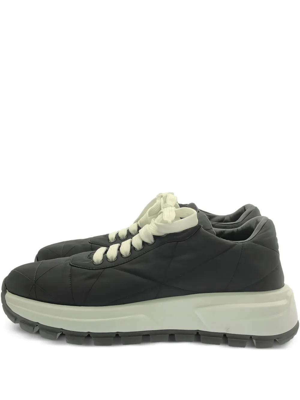 Prada Pre-Owned quilted nylon sneakers | Black | Image 1