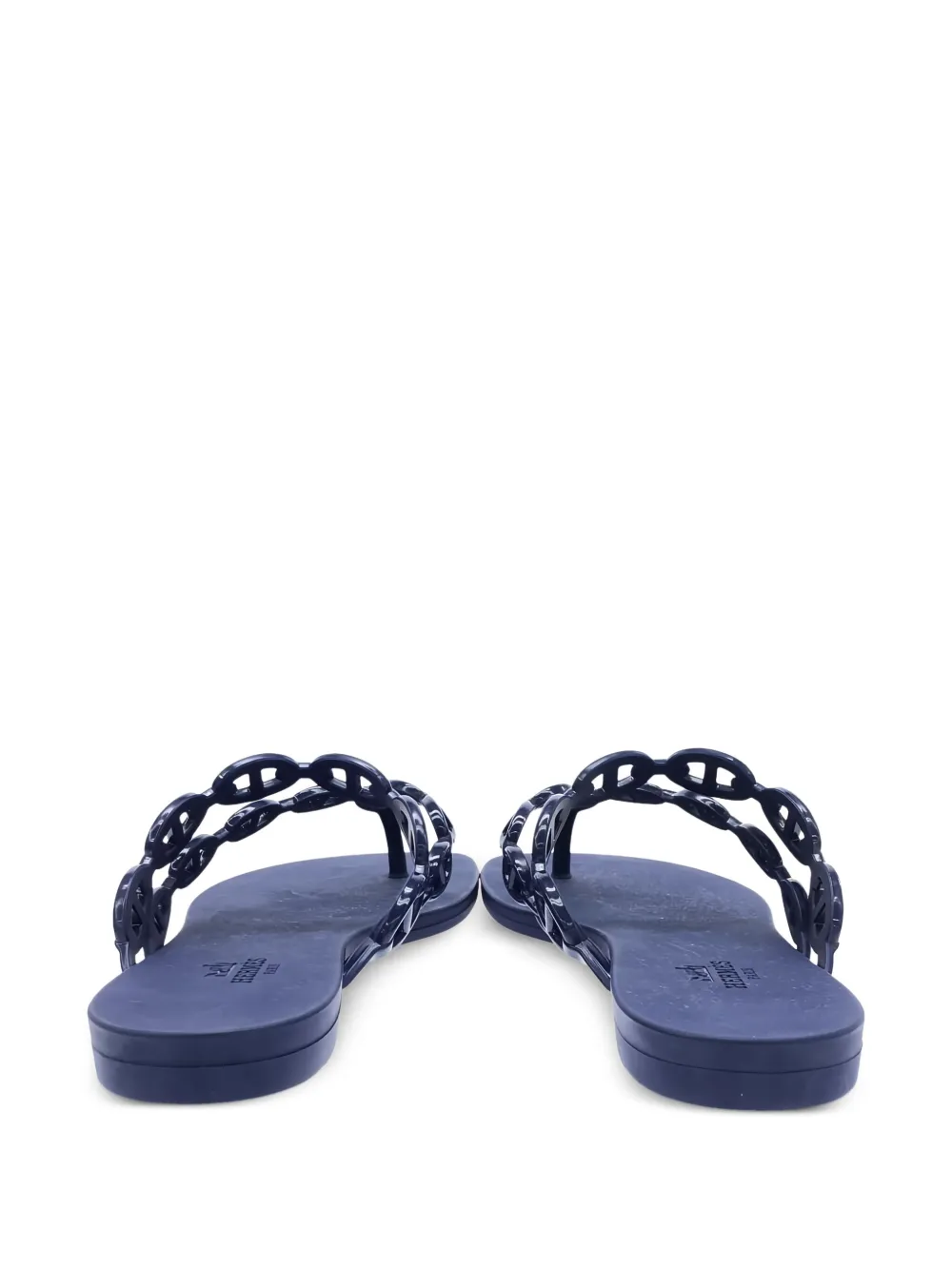 Hermès Pre-Owned Island sandalen met schakelketting - Blauw